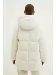 Стеганый пуховик с капюшоном