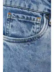 Голубой джинсы straight fit женские
