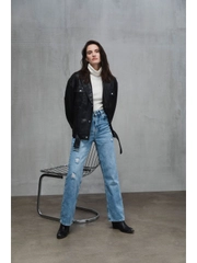 Джинсы straight fit женские