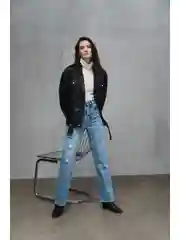 Джинсы straight fit женские