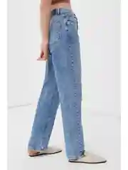 Голубой джинсы straight fit женские