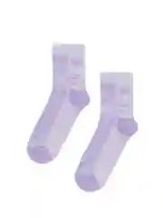 Фиолетовый носки женские из хлопка