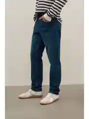 Синий джинсы slim fit мужские