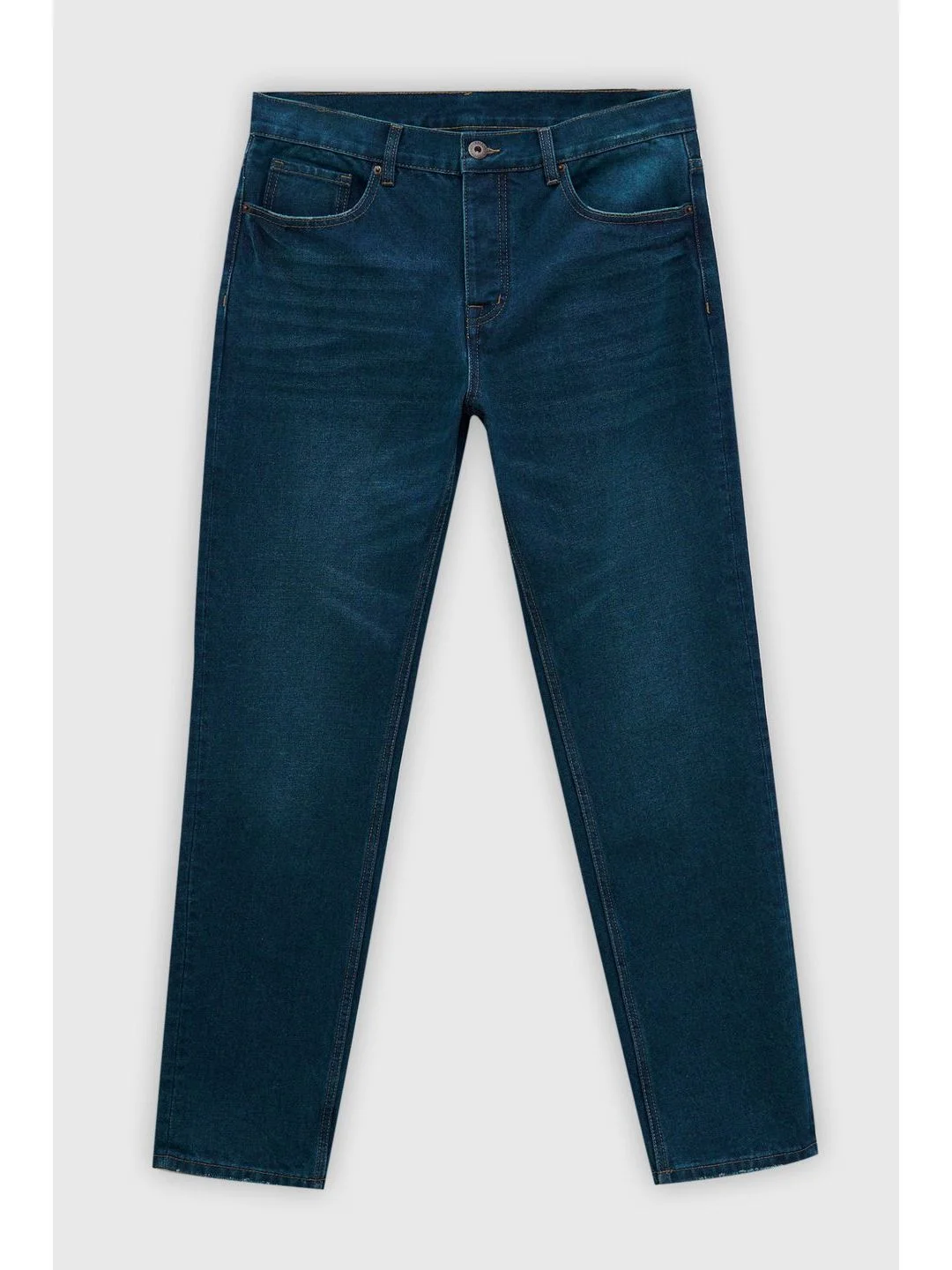 Синий джинсы slim fit мужские