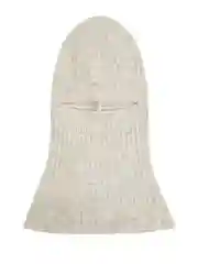 Белый шапка с шерстью