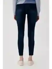 Синий утепленные джинсы straight fit женские
