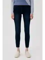 Синий утепленные джинсы straight fit женские