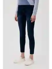 Синий утепленные джинсы straight fit женские