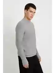 Джемпер прямого силуэта с шерстью