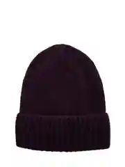 Фиолетовый шапка с шерстью