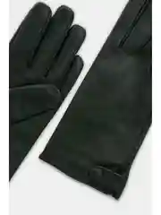 Зеленый перчатки из натуральной кожи