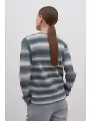 Черный джемпер прямого кроя с шерстью