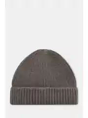 Серый шапка с шерстью