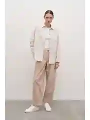 Брюки из хлопка с эластичным поясом