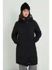 Пуховое пальто с капюшоном