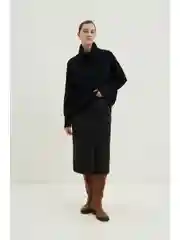 Юбка миди утепленная