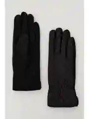 Черный перчатки текстильные