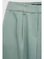 Зеленый брюки палаццо со стрелками