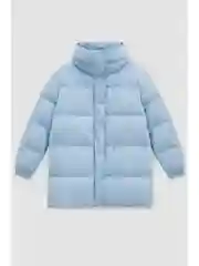 Стеганый пуховик oversize силуэта