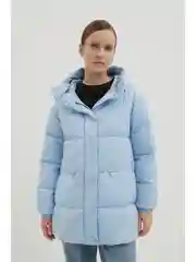 Стеганый пуховик oversize силуэта