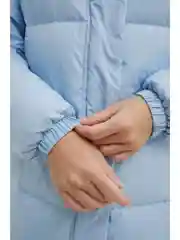 Стеганый пуховик oversize силуэта