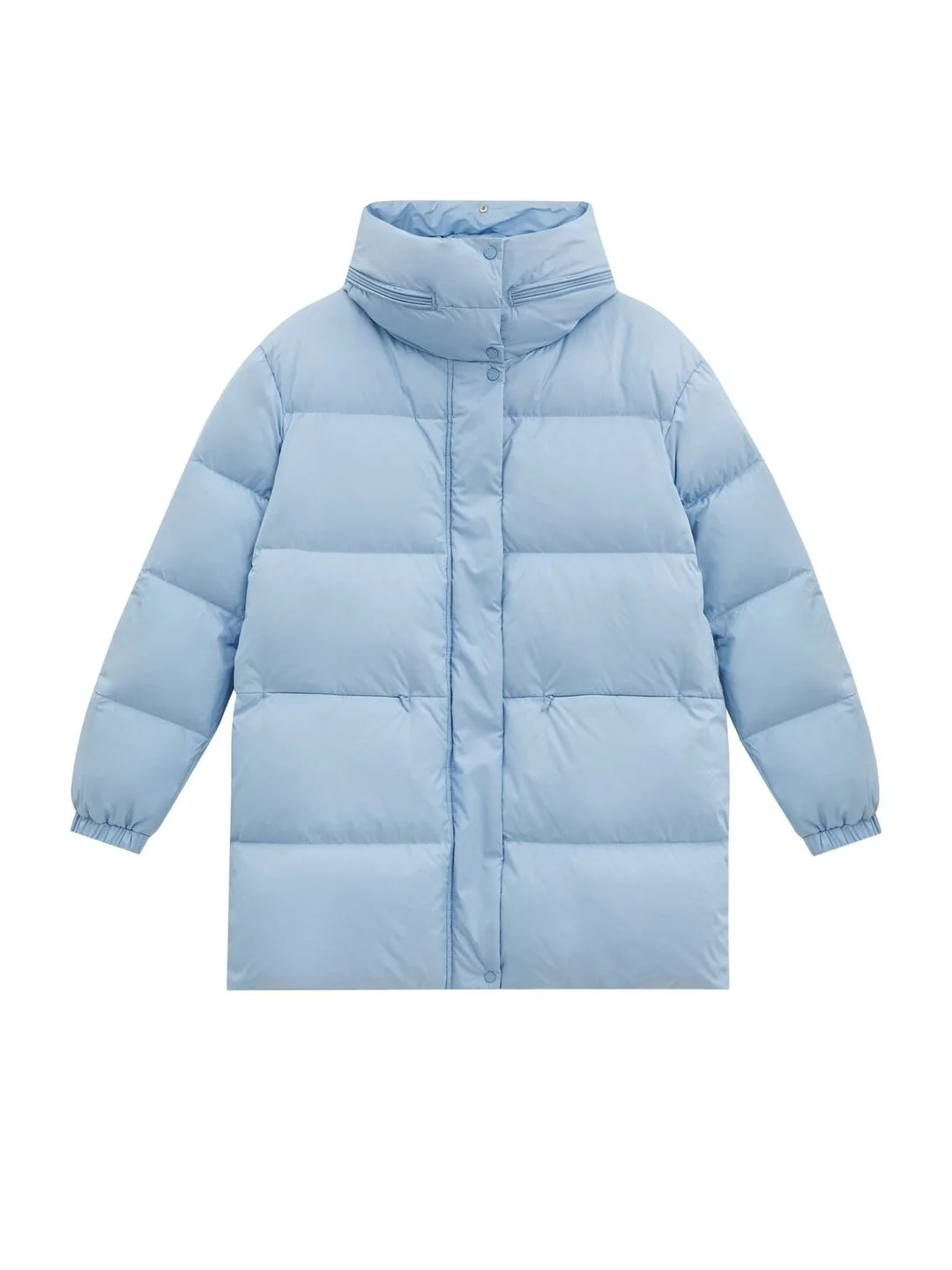 Стеганый пуховик oversize силуэта