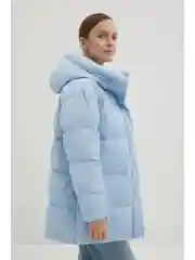 Стеганый пуховик oversize силуэта
