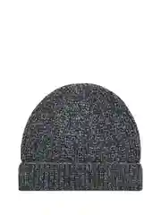 Голубой шапка с шерстью