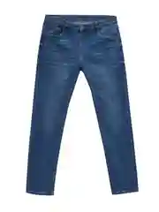 Синий джинсы slim fit мужские