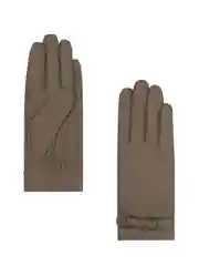 Бежевый женские перчатки из кожи