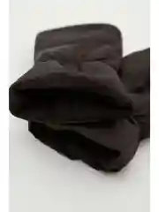 Черный утепленные варежки