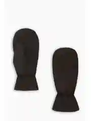 Черный утепленные варежки