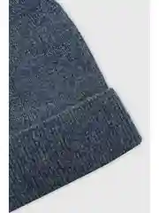 Синий шапка из шерсти