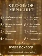 Горчичный гирлянда-штора, 1.5 х 1.5, 2 х 2, 3 х 3
