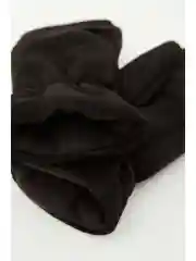 Черный утепленные флисовые варежки