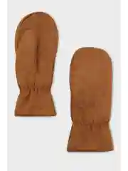 Бежевый утепленные флисовые варежки