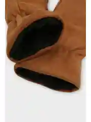 Бежевый утепленные флисовые варежки