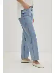 Голубой джинсы straight fit женские