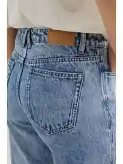 Голубой джинсы straight fit женские