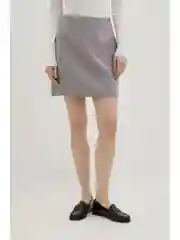 Юбка мини с разрезом