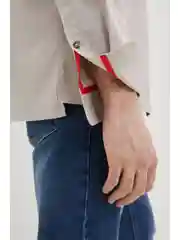 Бежевый рубашка мужская