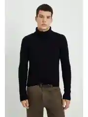 Черный джемпер из шерсти и кашемира