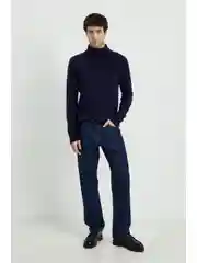 Синий джемпер из шерсти и кашемира