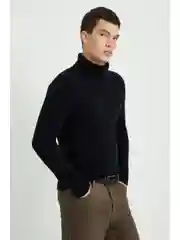 Черный джемпер из шерсти и кашемира