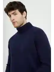 Синий джемпер из шерсти и кашемира