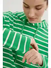 Лонгслив из хлопка в полоску