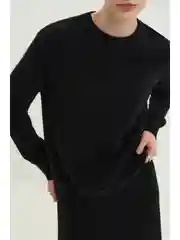 Черный джемпер из шерсти и кашемира