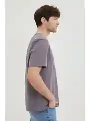 Коралловый футболка из хлопка прямого силуэта