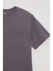 Коралловый футболка из хлопка прямого силуэта