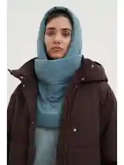 Бежевый капор утепленный